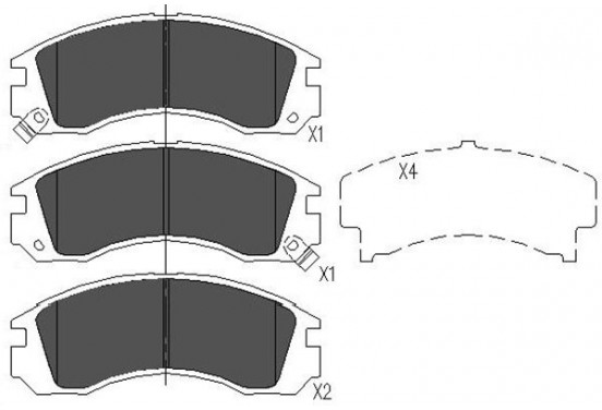 Remblokken set KBP-5503 Kavo parts