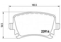 Remblokkenset, schijfrem BREMBO XTRA LINE