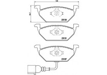 Remblokkenset, schijfrem BREMBO XTRA LINE