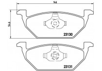 Remblokkenset, schijfrem BREMBO XTRA LINE