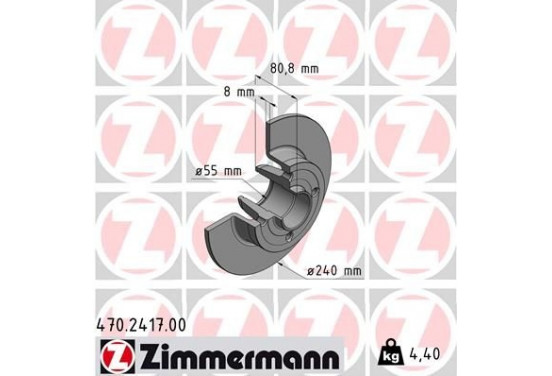 Remschijf 470.2417.00 Zimmermann