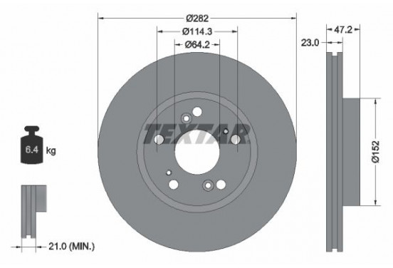 Remschijf 92144403 Textar