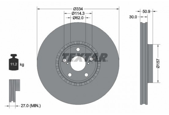 Remschijf 92147803 Textar