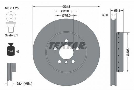 Remschijf 92265725 Textar