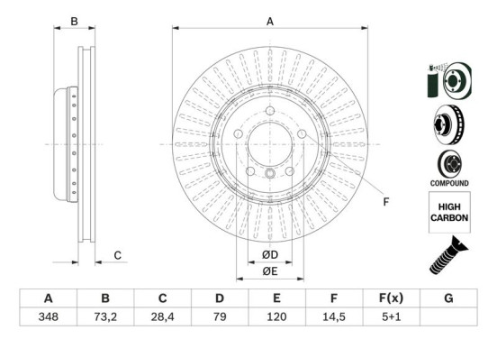 Remschijf BD2688 Bosch, afbeelding 5