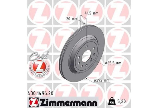 Remschijf COAT Z 430.1496.20 Zimmermann