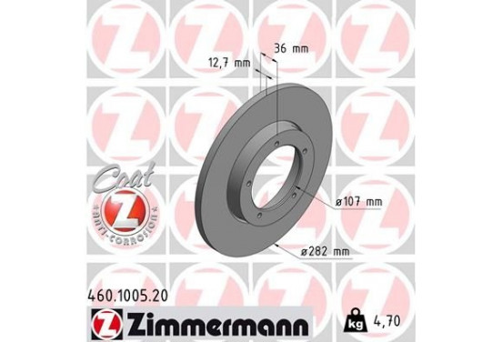 Remschijf Coat Z 460.1005.20 Zimmermann