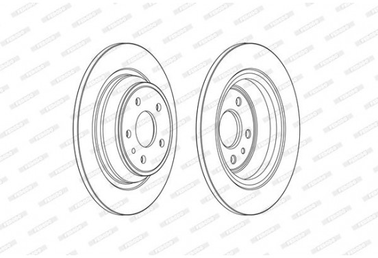 Remschijf DDF2338C Ferodo