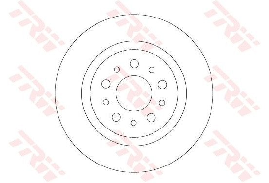 Remschijf DF6714 TRW
