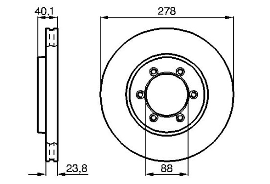 Remschijf voor BD865 Bosch