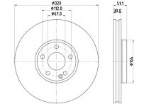 Remschijf Gecoat 55580PRO