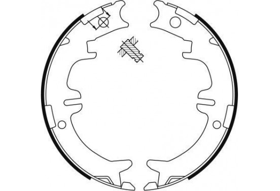 Remschoenset, parkeerrem 9114 ABS