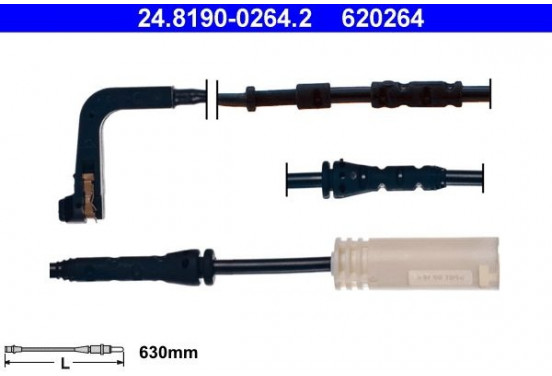 Waarschuwingscontact, remvoering-/blokslijtage 24.8190-0264.2 ATE