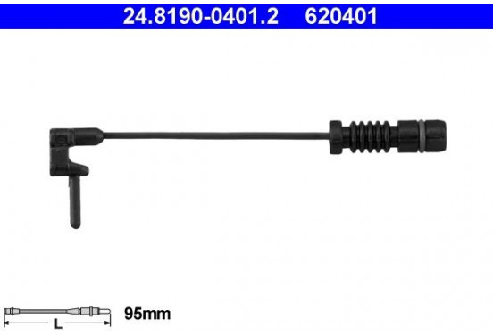 Waarschuwingscontact, remvoering-/blokslijtage 24.8190-0401.2 ATE