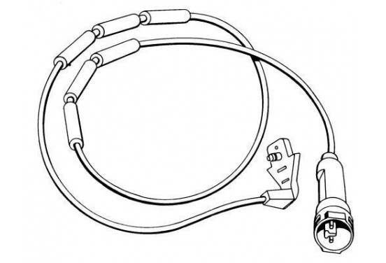 Waarschuwingscontact, remvoering-/blokslijtage 39524 ABS