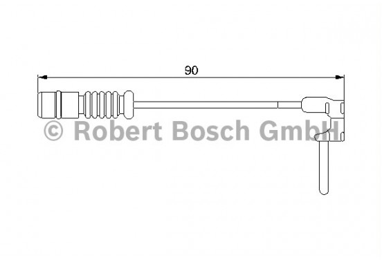 Waarschuwingscontact, remvoering-/blokslijtage AP160 Bosch
