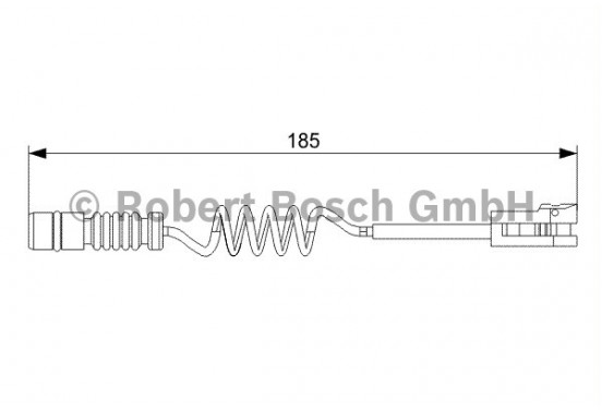 Waarschuwingscontact, remvoering-/blokslijtage achter AP808 Bosch