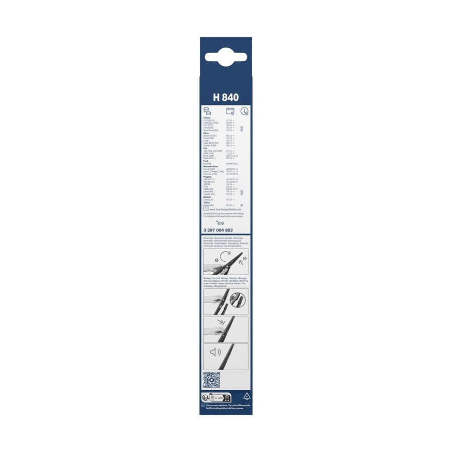 RIDEX 298W0170 Ruitenwisser 530, 450 mm Voor, Flat blade wisserblad, Flatblade, Met spoiler