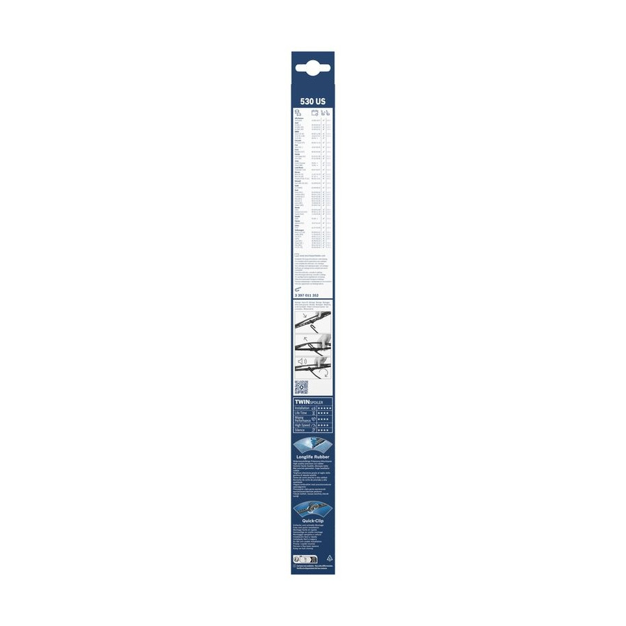 Bosch Twin 530S Ruitenwissers voorruit 530 en 530 mm Spoiler