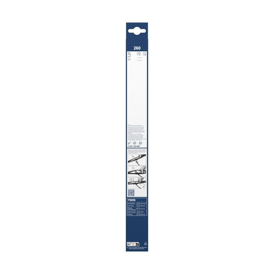 Bosch ruitenwissers Aerotwin A244S - Lengte: 625/550 mm - set