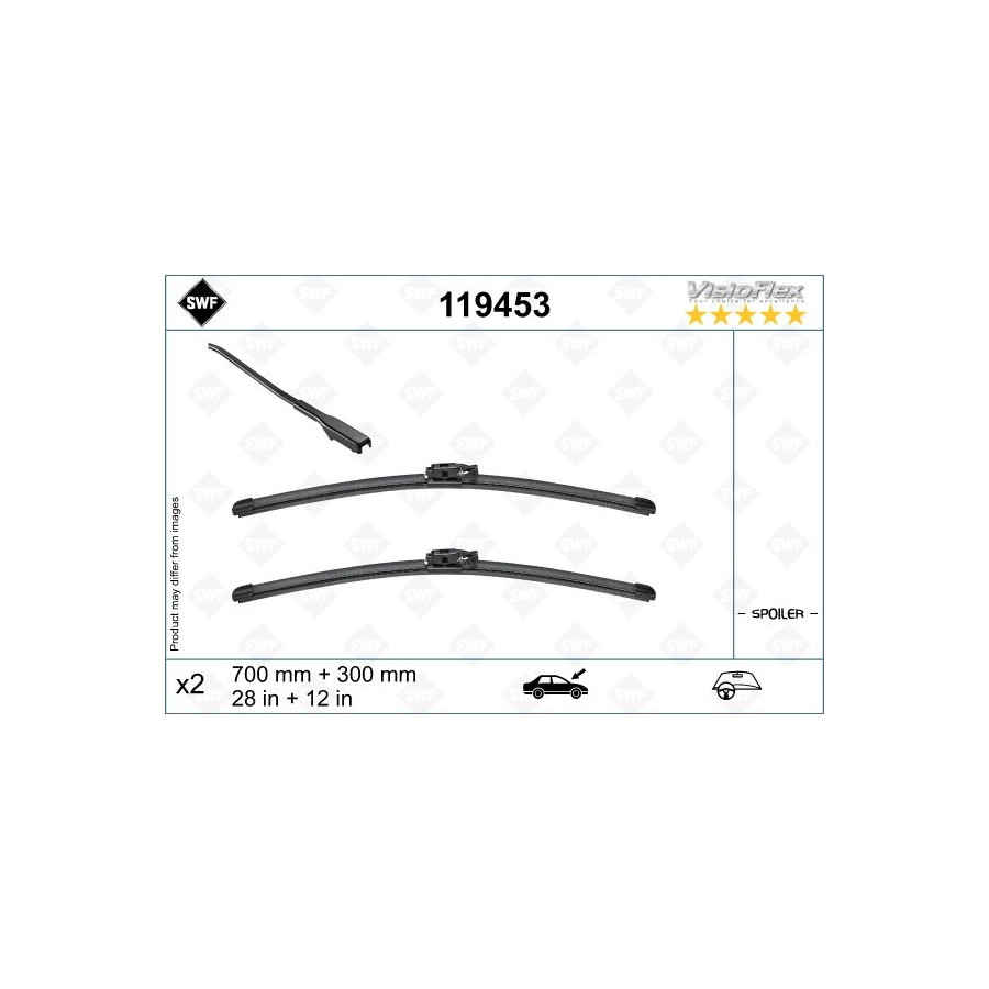SWF 119483 Ruitenwisser 650mm Voor, Flat blade wisserblad prijs en ervaring