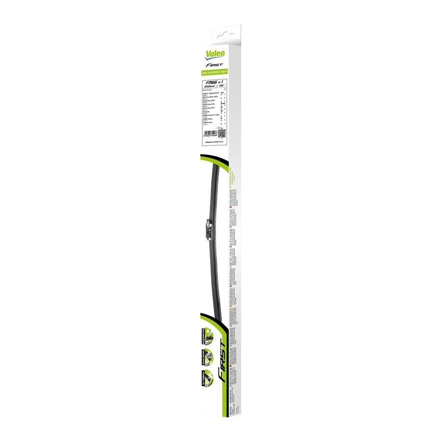 VALEO First Wisserblad - FM55 Zorg voor helder zicht en prestaties met de flatblade voor elke rit 550mm - Voorzijde - 1 wisserblad - 575007 VALEO First Wisserblad - FM55 Zorg voor helder zicht en prestaties met de flatblade voor elke rit 550mm - Voorzijde - 1 wisserblad - 575007