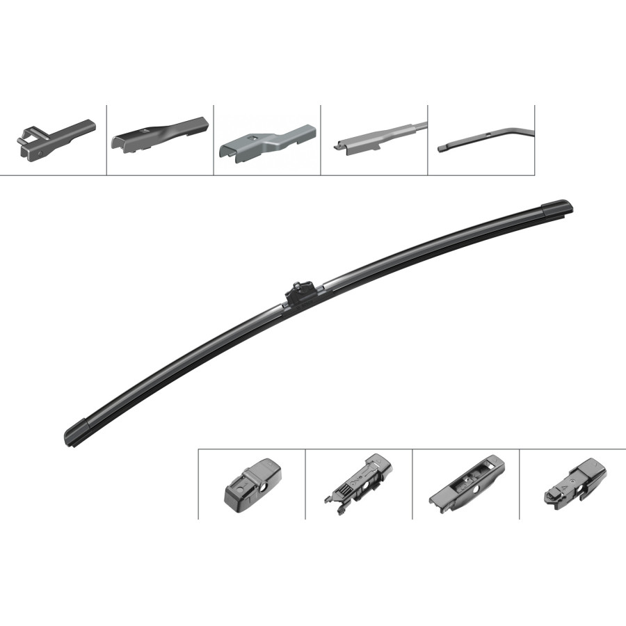 Bosch ruitenwissers Twin 552 - Lengte: 550/400 mm - set wisserbladen voor voor o.a. ALFA ROMEO