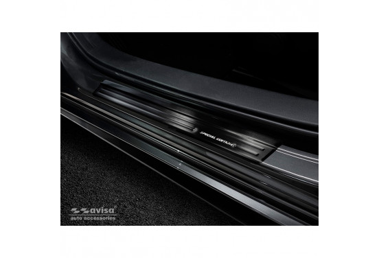 Zwart RVS Instaplijsten Mazda 3 HB 5-deurs 2019-Â - Brushed Steel 'Special Edition'Â 4-d