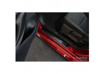 Zwart RVS Instaplijsten passend voor Toyota Yaris IV Hatchback 2020- 'Hybrid' - 4-delig
