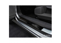Zwart RVS Instaplijsten passend voor Volkswagen Caddy V 2020- - &#39;Special Edition&#39; - 2-delig