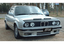 Motorkapsteenslaghoes BMW 3 serie E30 1986-1989 zwart