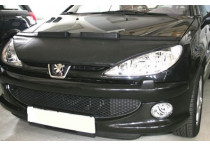 Motorkapsteenslaghoes Peugeot 206 1999-2005 carbon-look