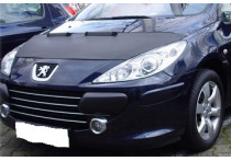 Motorkapsteenslaghoes Peugeot 307 2006-2007 carbon-look