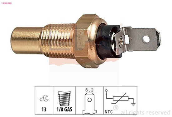 Temperatuursensor 1.830.080 EPS Facet