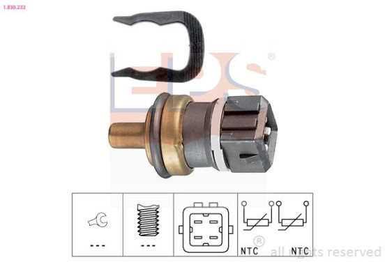 Temperatuursensor 1.830.232 EPS Facet