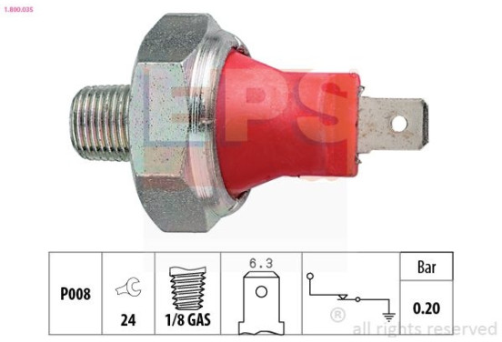 Oliedruksensor 1.800.035 EPS Facet