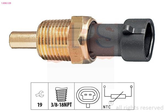 Sensor, olietemperatuur 1.830.129 EPS Facet