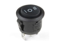 wipschakelaar rond 20 mm aan-uit-aan 12V 10A onverlicht in blister