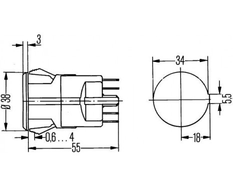 Brytare, varningsblinkljus 6HF 002 372-041 Hella