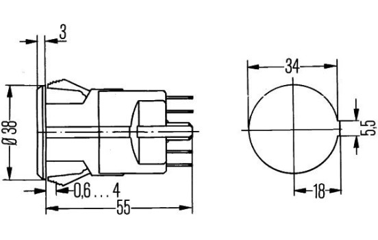 Brytare, varningsblinkljus 6HF 002 372-041 Hella
