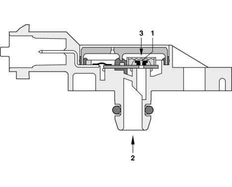 Sensor, bränsletryck 0 261 230 093 Bosch