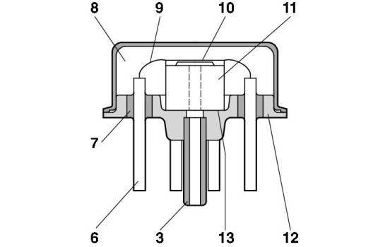 Sensor, bränsletryck 0 261 230 110 Bosch, bild 2