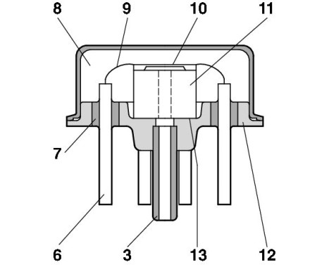 Sensor, bränsletryck 0 261 230 112 Bosch, bild 2