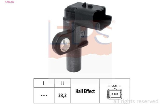 Sensor, kamaxelposition 1.953.332 EPS Facet