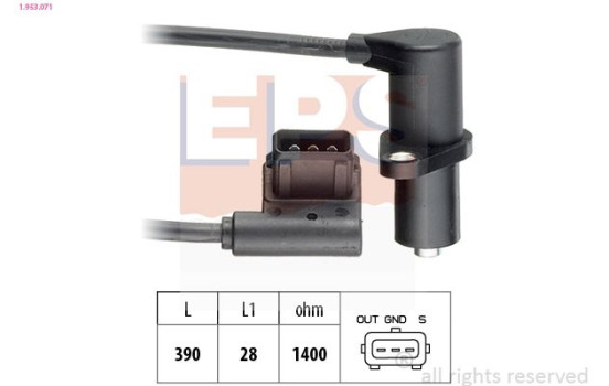 Sensor, kamaxelposition Made in Italy - OE Equivalent 1.953.071 EPS Facet