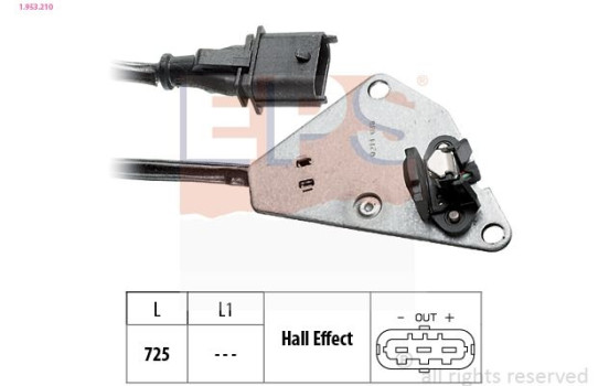 Sensor, kamaxelposition Made in Italy - OE Equivalent 1.953.210 EPS Facet