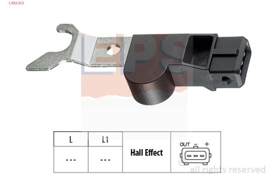 Sensor, kamaxelposition Made in Italy - OE Equivalent 1.953.313 EPS Facet