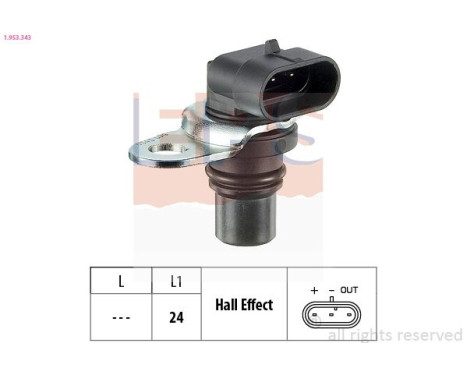 Sensor, kamaxelposition Made in Italy - OE Equivalent 1.953.343 EPS Facet