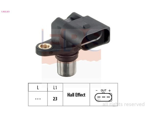 Sensor, kamaxelposition Made in Italy - OE Equivalent 1.953.351 EPS Facet