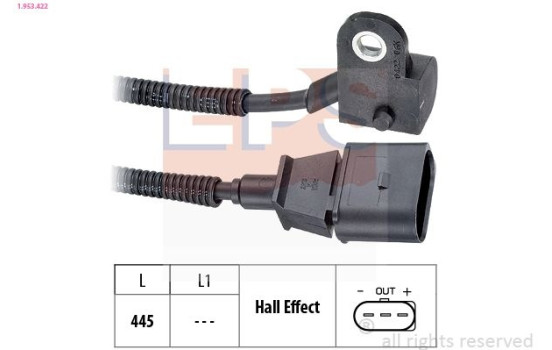 Sensor, kamaxelposition Made in Italy - OE Equivalent 1.953.422 EPS Facet